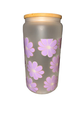 16 oz. frosted dishwasher safe Lavender Fun