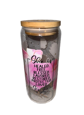 She is healed. 20 oz. clear hand wash only