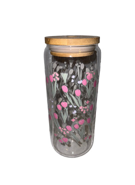 Tulips Floral 20 oz. clear hand wash only