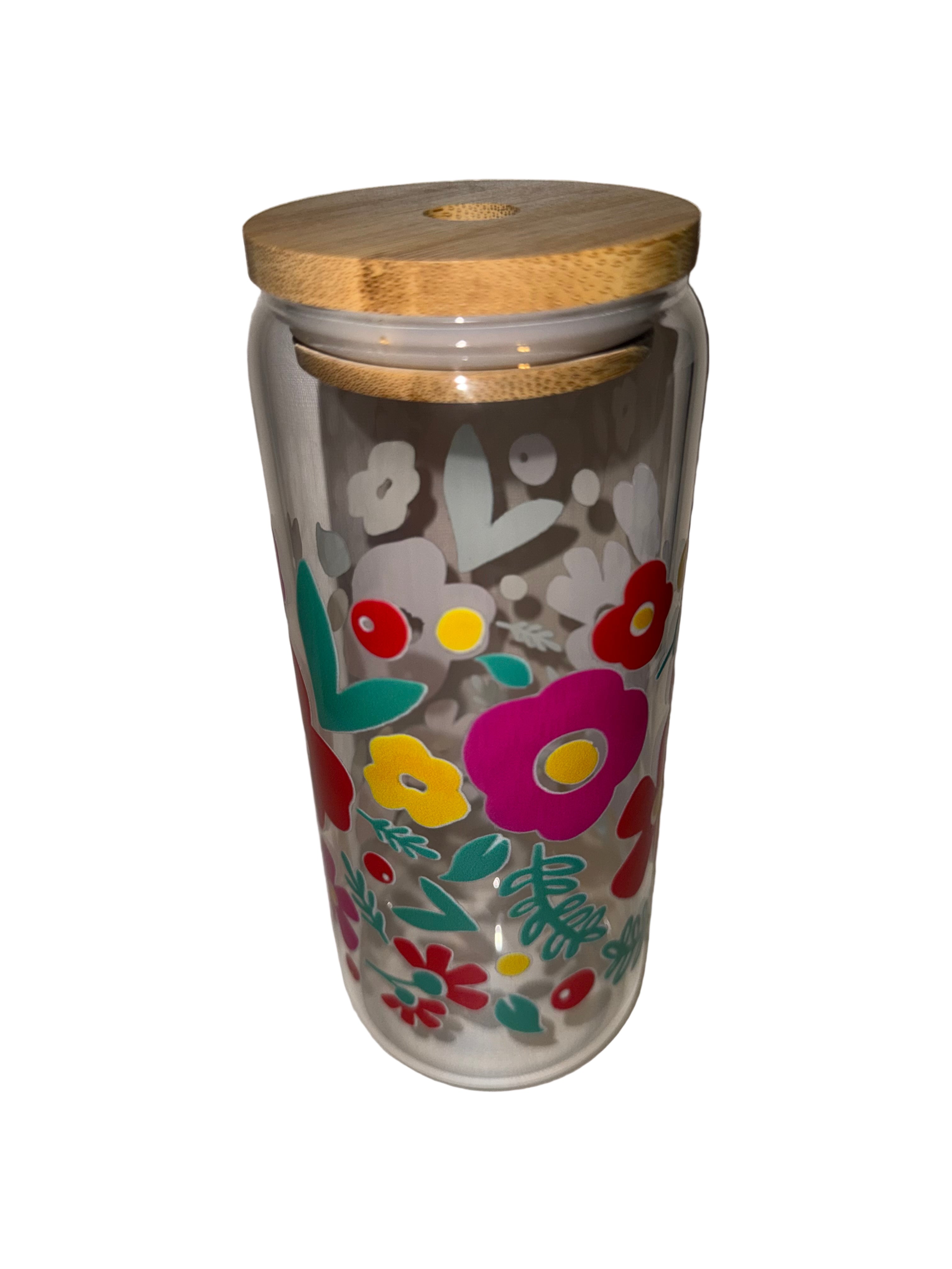 Floral 94 20 oz. Clear Dishwasher Safe