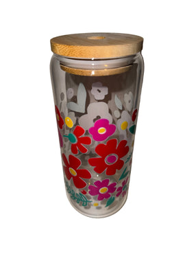 Floral 94 20 oz. Clear Dishwasher Safe
