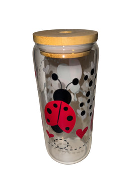 Lady Bug Fun 20 oz. Clear Dishwasher Safe