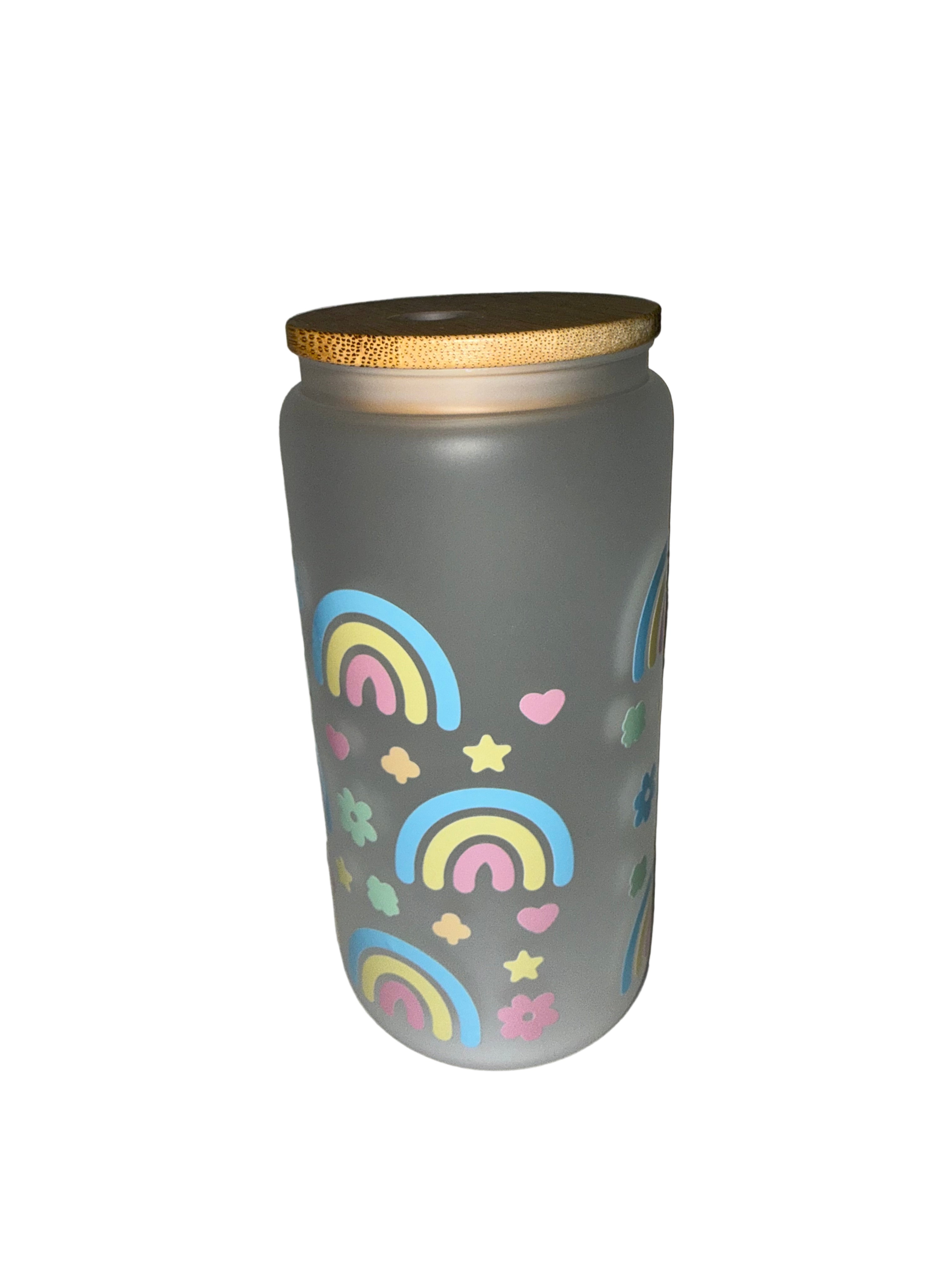 16 Oz. Frosted Hand Wash Only Pretty Rainbows - Creative Delights