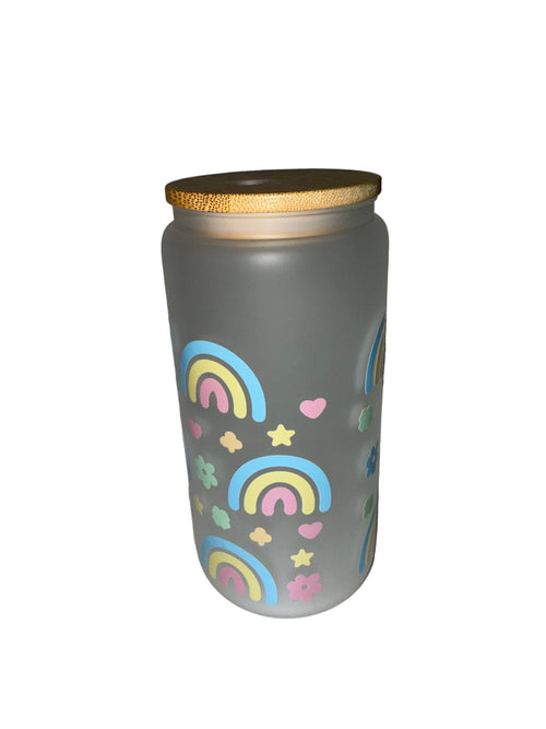 16 Oz. Frosted Hand Wash Only Pretty Rainbows - Creative Delights