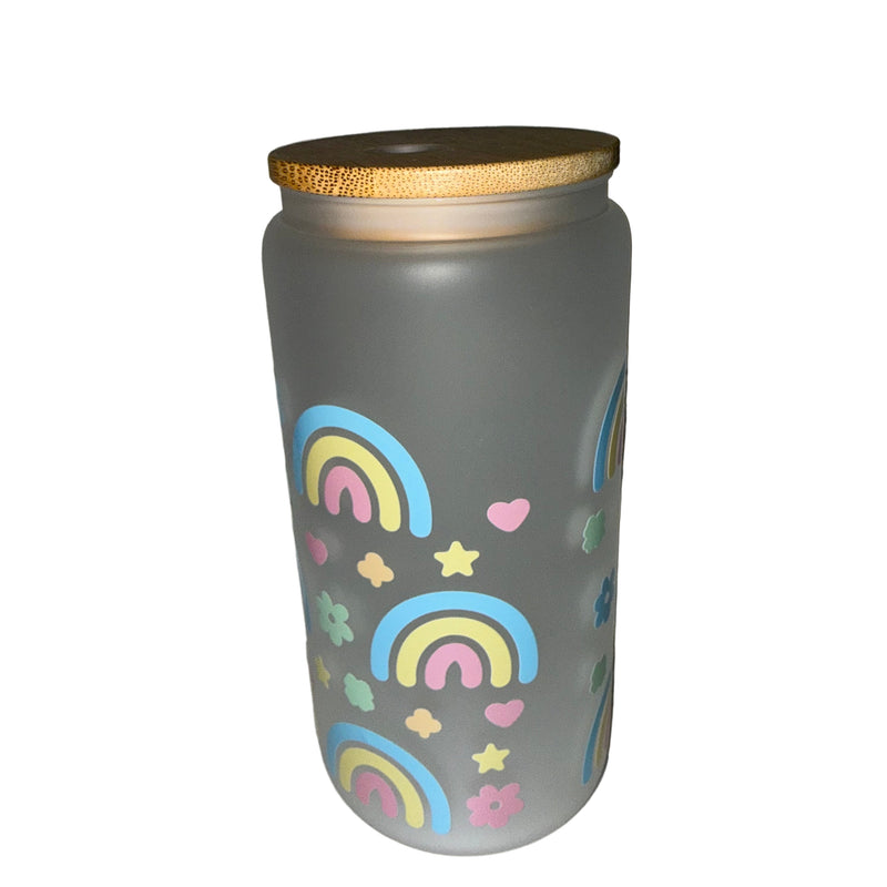 16 Oz. Frosted Hand Wash Only Pretty Rainbows - Creative Delights