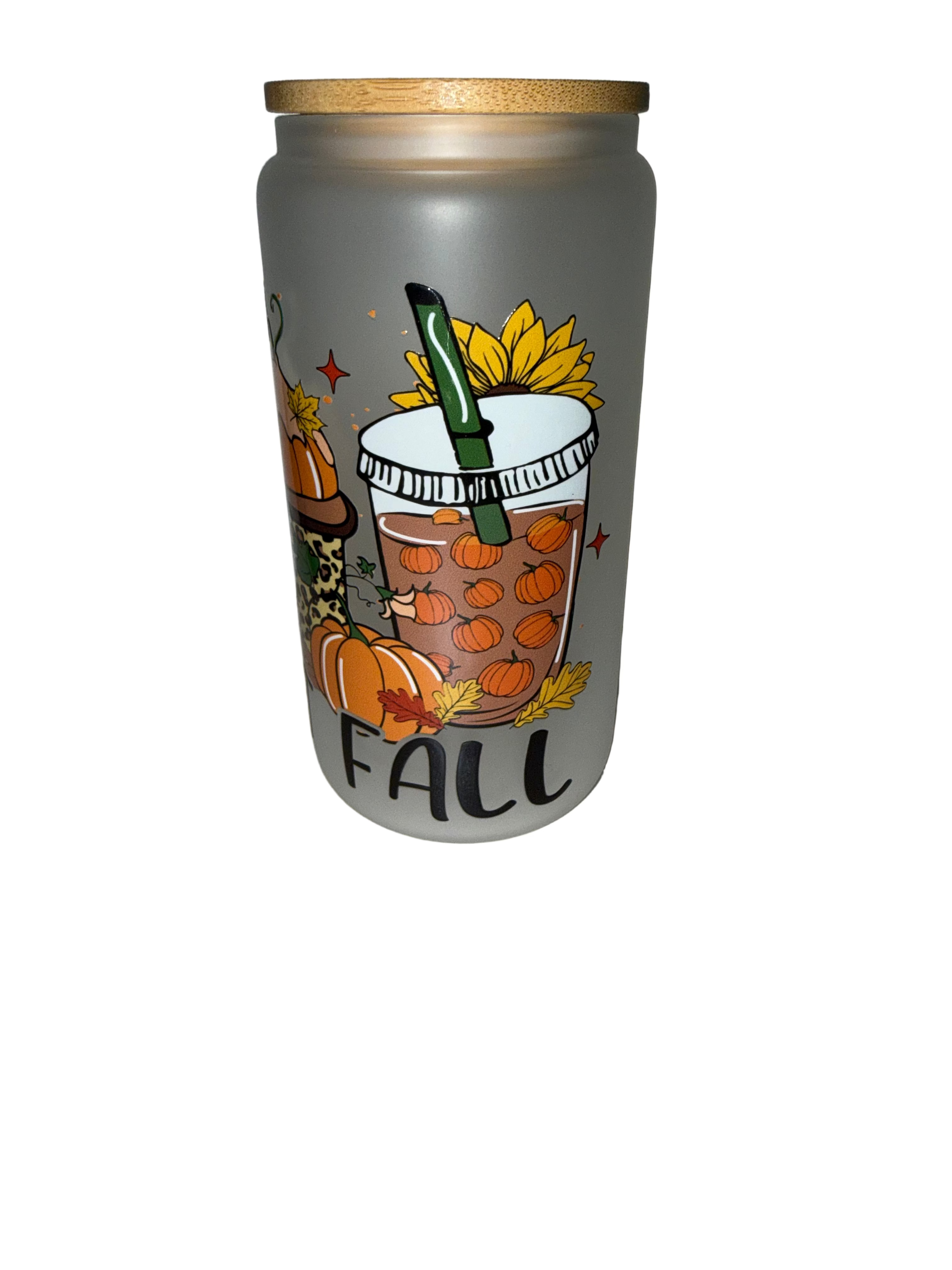 Sweet Fall Coffee 16 oz. frosted dishwasher safe - Creative Delights