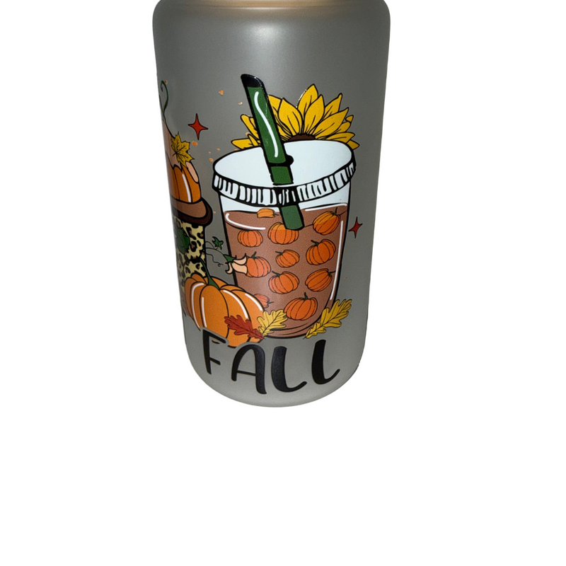 Sweet Fall Coffee 16 oz. frosted dishwasher safe - Creative Delights