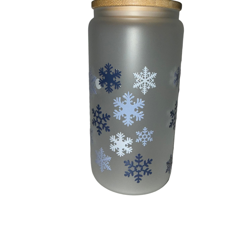 Let it snow 16 oz. frosted dishwasher safe - Creative Delights