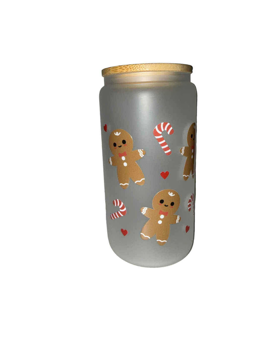 Gingerbread Man 16 oz. frosted dishwasher safe - Creative Delights