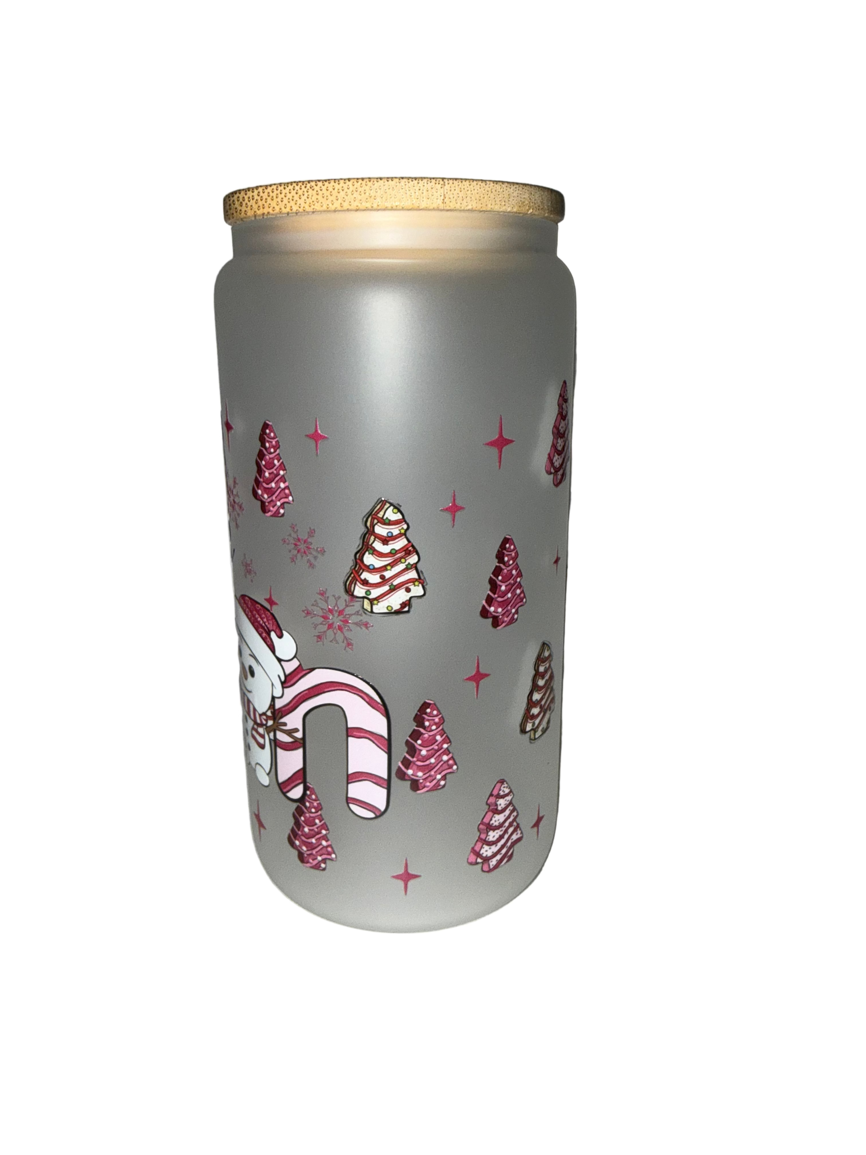 Tis' the season 16 oz. frosted dishwasher safe - Creative Delights