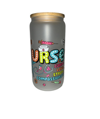 Nurse Compassion 16 oz. frosted dishwasher safe - Creative Delights