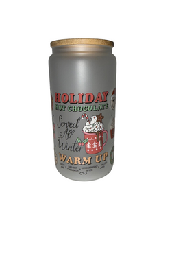Hot chocolate holiday 16. oz. frosted dishwasher safe - Creative Delights