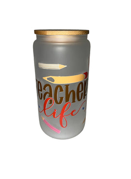 Teacher Life 16 oz. frosted hand wash only - Creative Delights