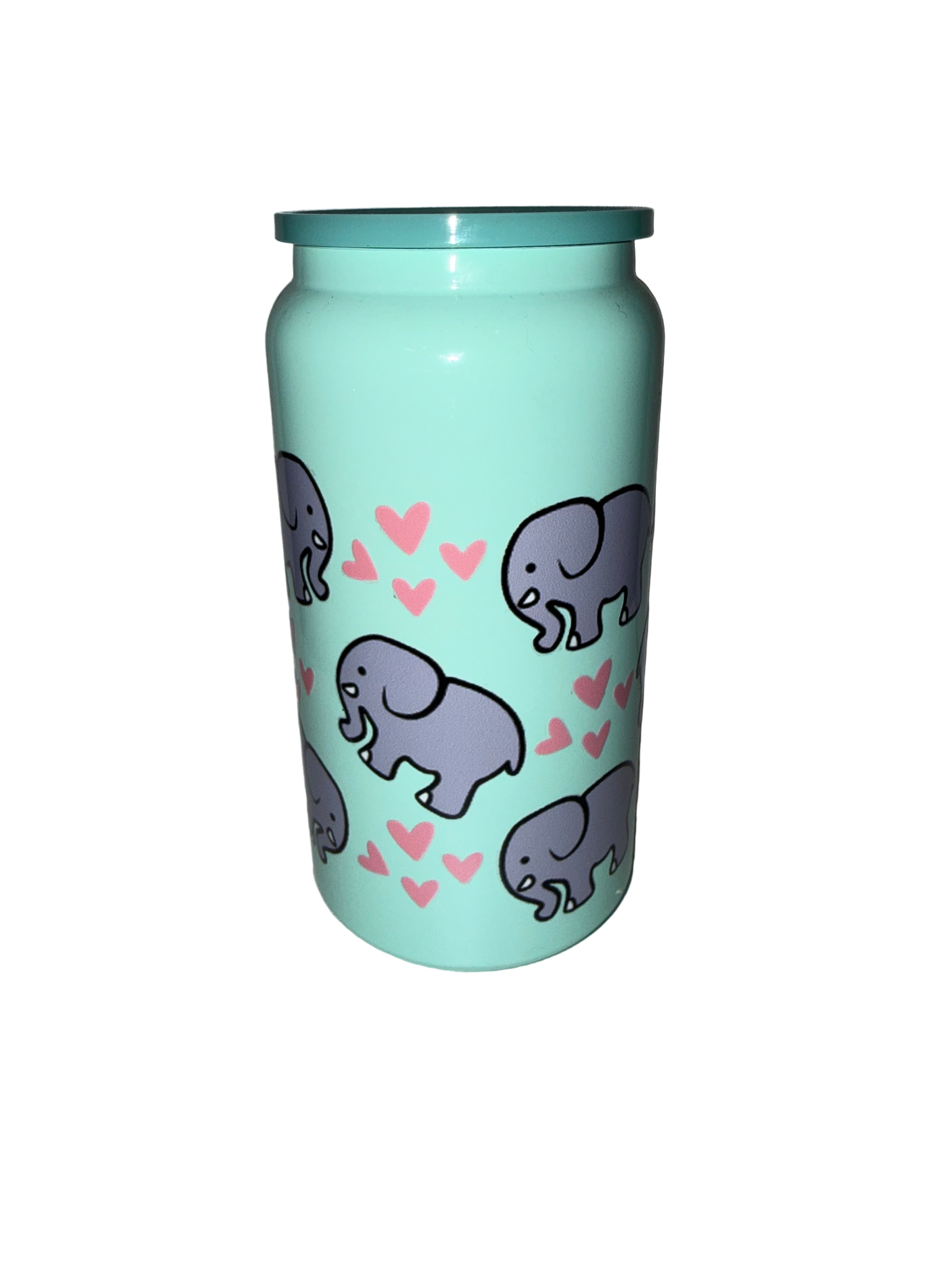 16 oz no sweat cute lil elephant dishwasher safe - Creative Delights
