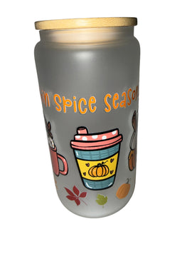 Pumpkin Season 16 oz frosted hand wash only - Creative Delights