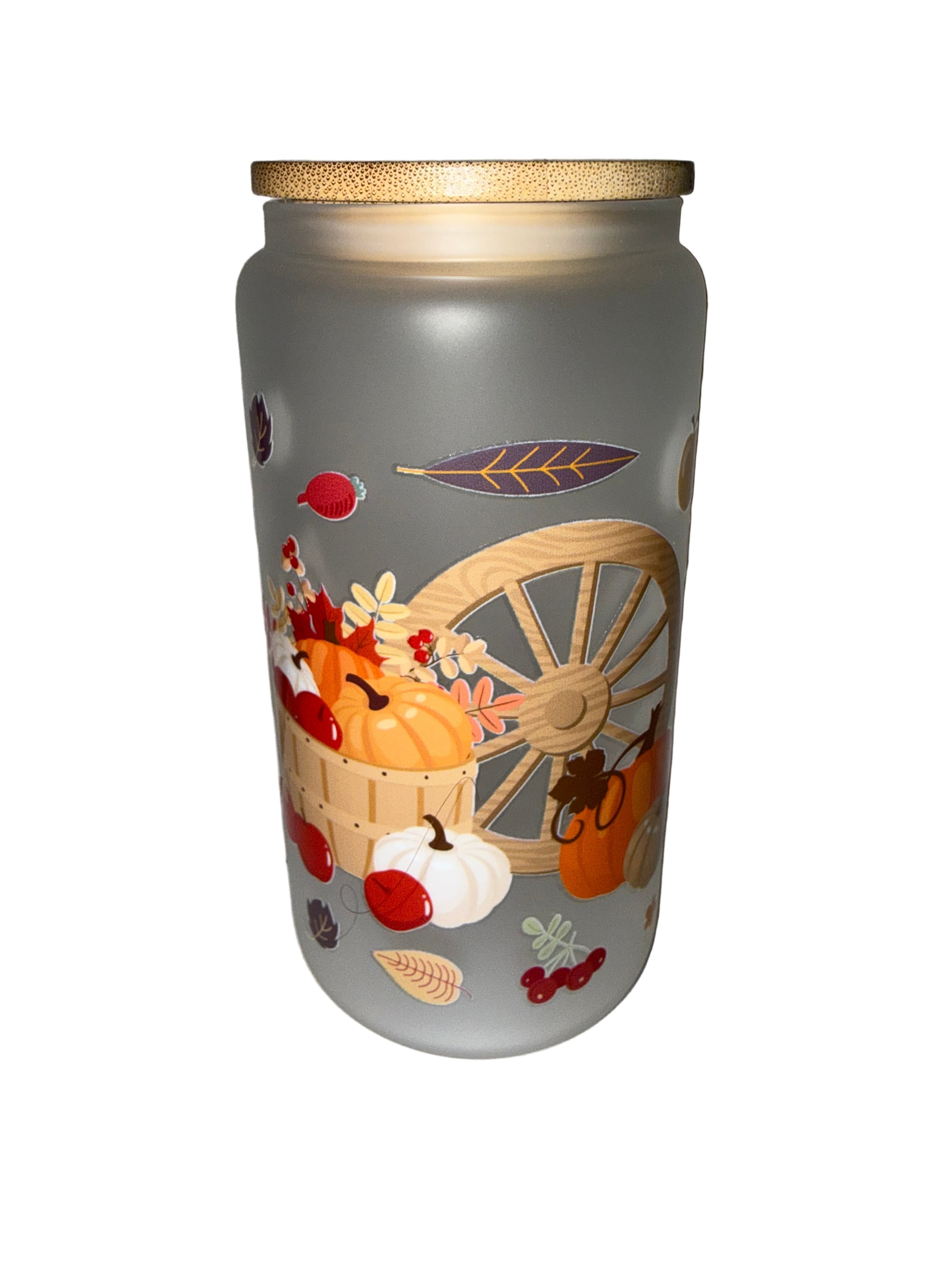 Fall is here 16 oz. frosted hand wash only - Creative Delights