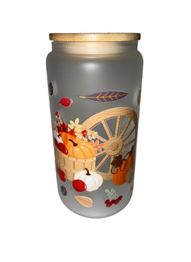 Fall is here 16 oz. frosted hand wash only - Creative Delights