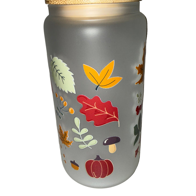 Fall is here 16 oz. frosted hand wash only - Creative Delights