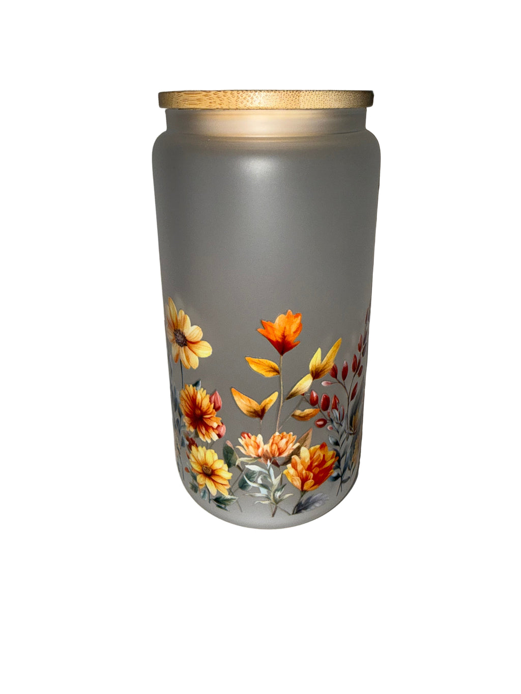 Beautiful Autumn Arrangement 16 oz. frosted hand wash only - Creative Delights