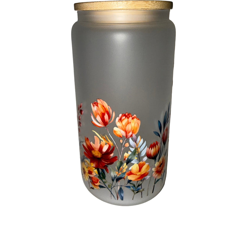 Beautiful Autumn Arrangement 16 oz. frosted hand wash only - Creative Delights