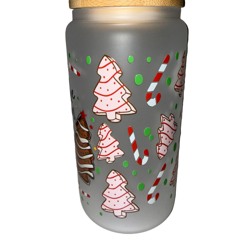 Tis' the season 16 oz. frosted dishwasher safe - Creative Delights