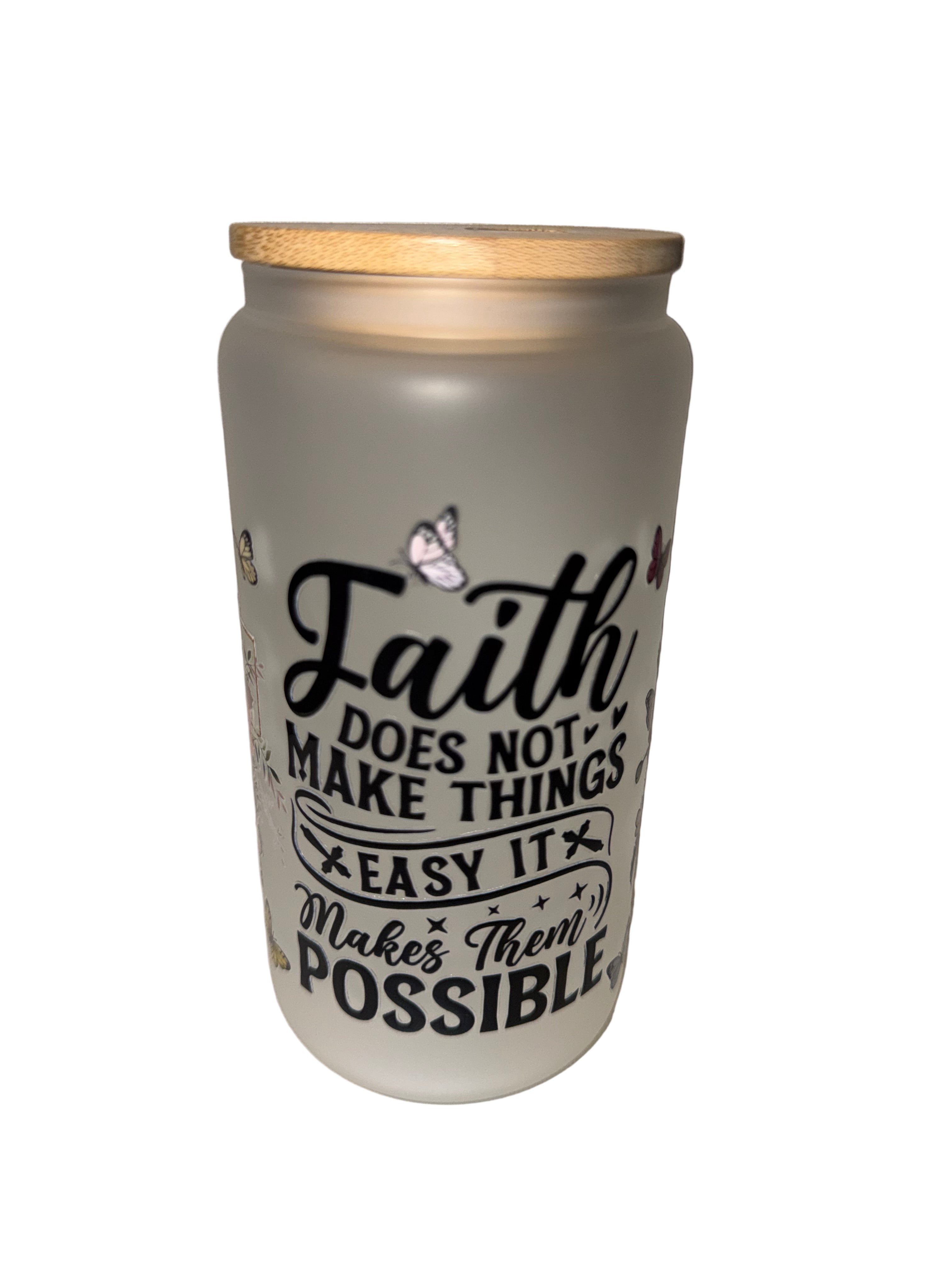 Faith 16 oz.frosted hand wash only - Creative Delights