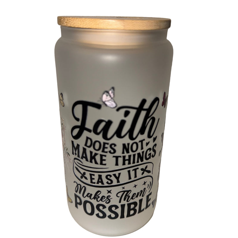 Faith 16 oz.frosted hand wash only - Creative Delights