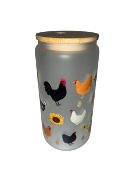 Chickens are fun 16 oz. frosted hand wash only - Creative Delights