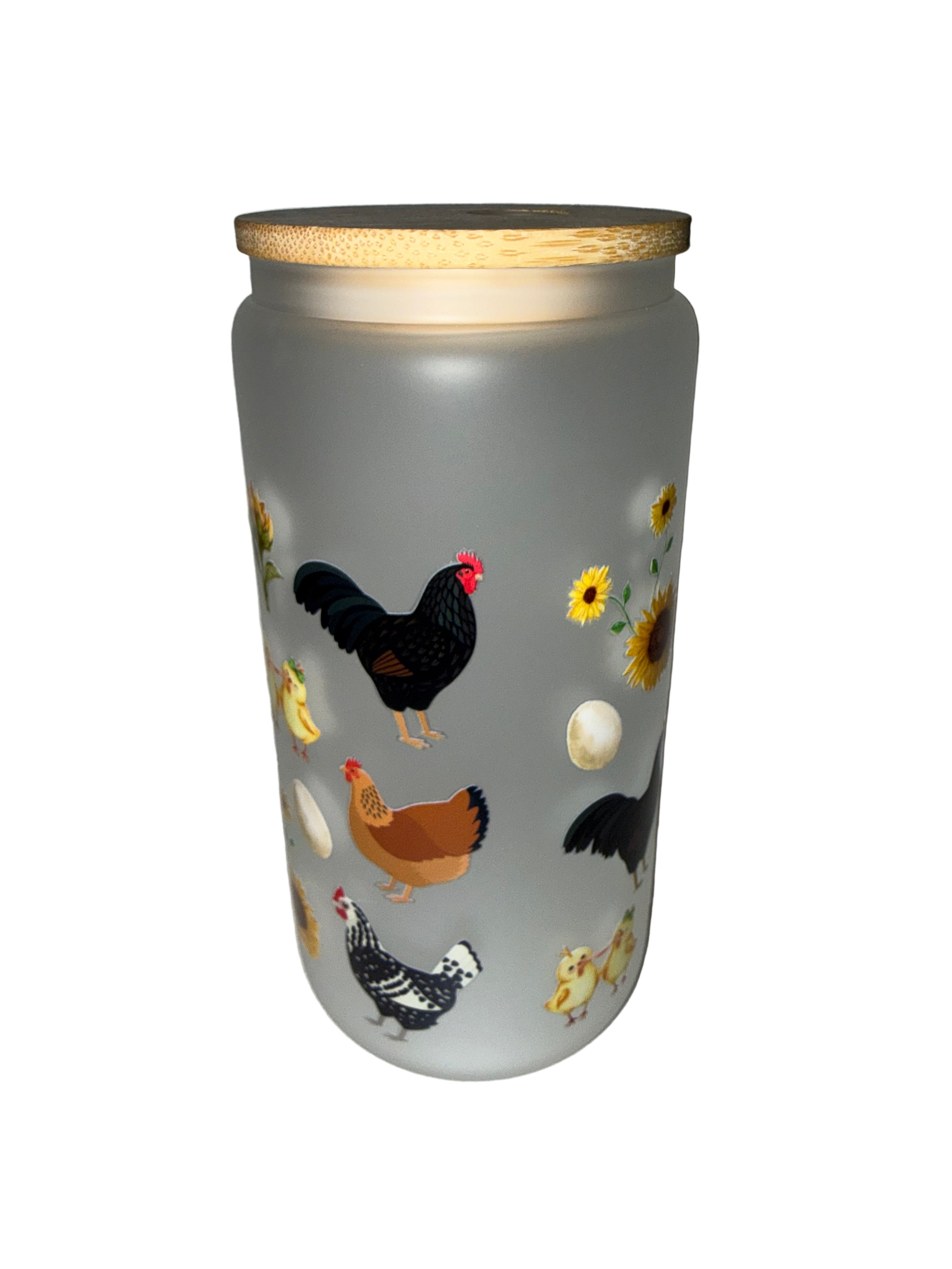 Chickens are fun 16 oz. frosted hand wash only - Creative Delights