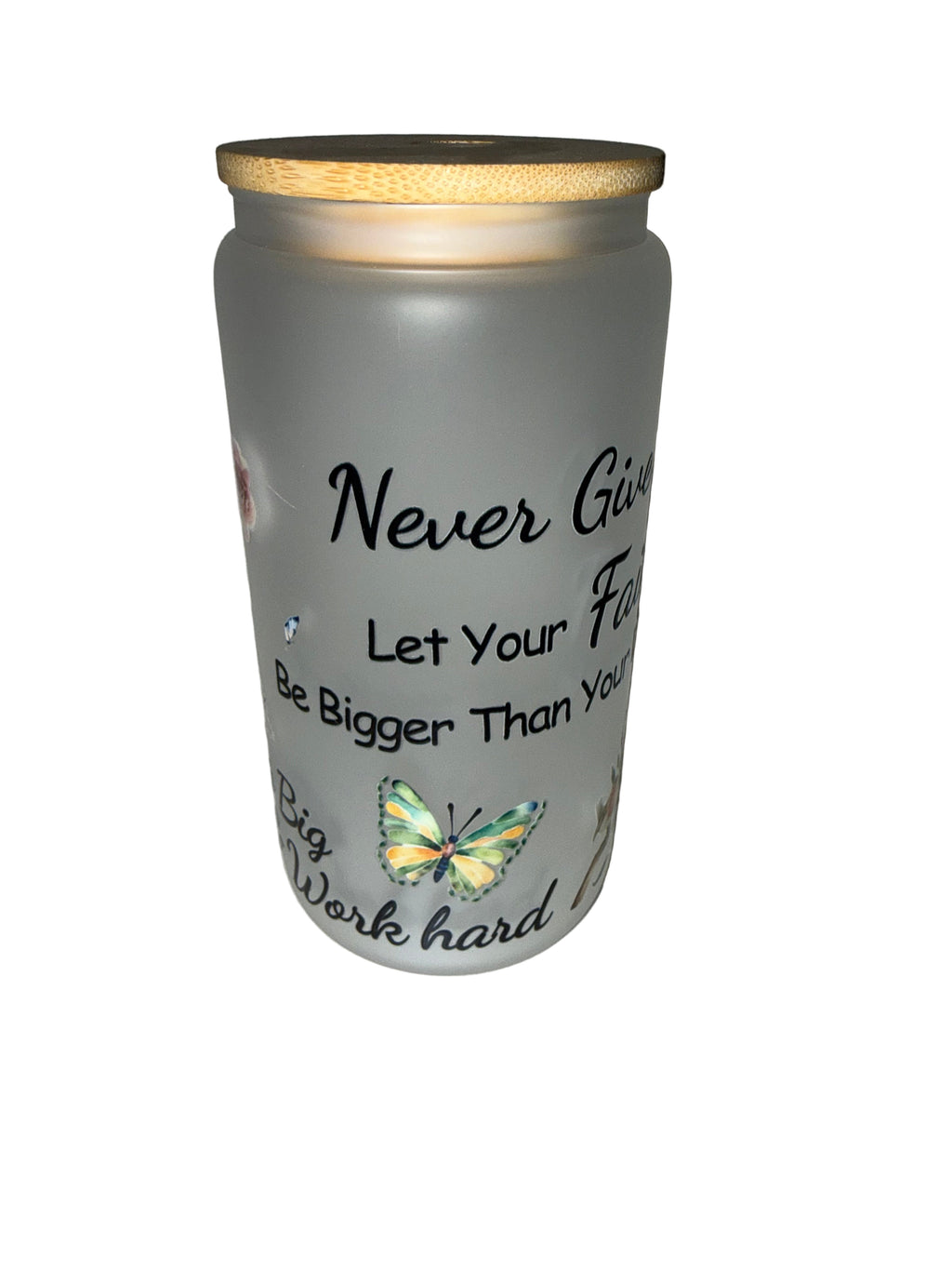 Work Hard 16 oz. frosted hand wash only - Creative Delights